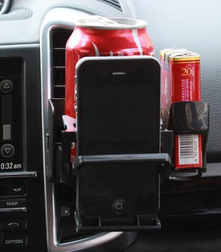 All In One Car Mount Hold The Cup Phone Cigarette And More