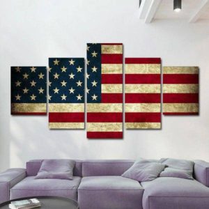 American Flag Wall Canvas