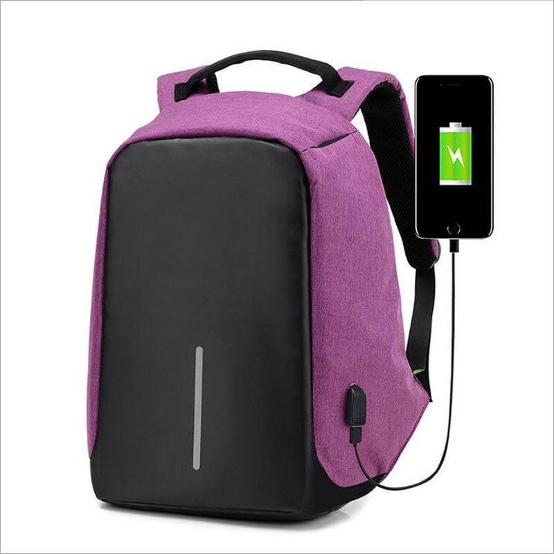 Anti Theft Casual Backpack With Usb Port