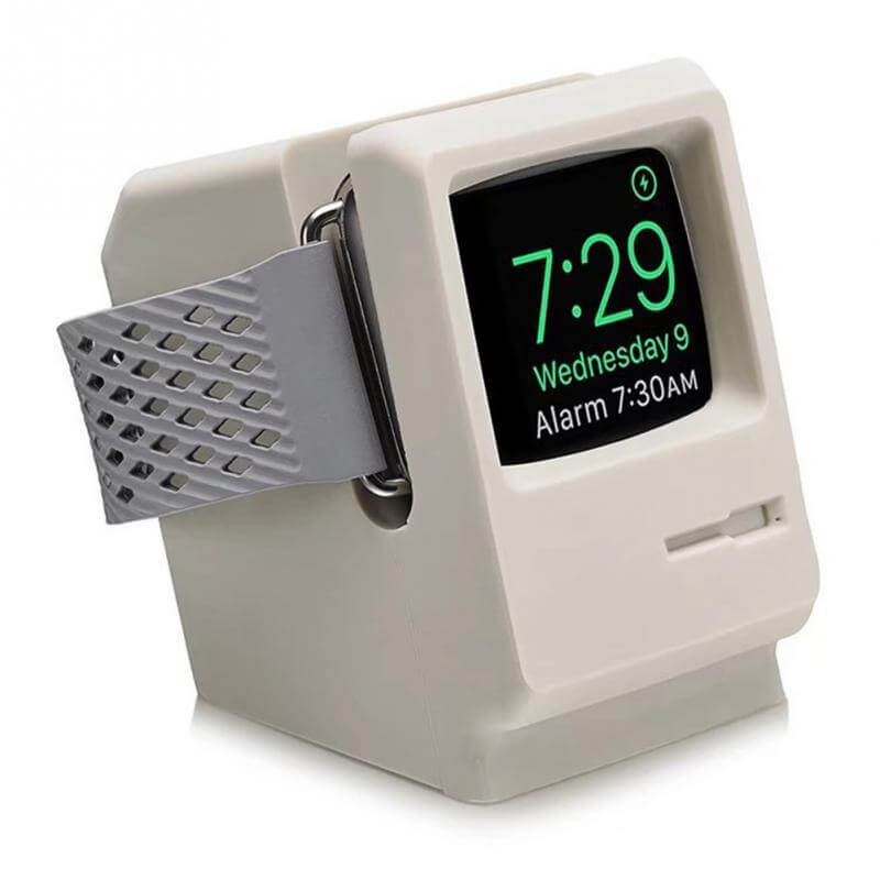 Apple Watch Charging Dock Station Retro Vintage Macintosh Monitor