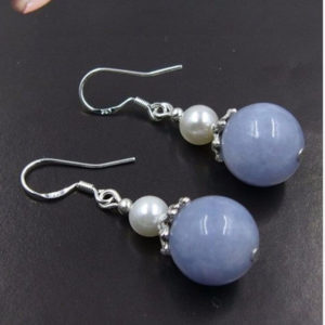 Aquamarine Pearl Drop Earring