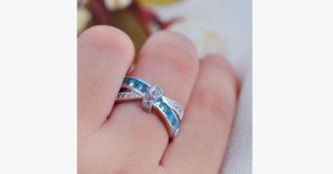 Aquamarine Sapphire Ring