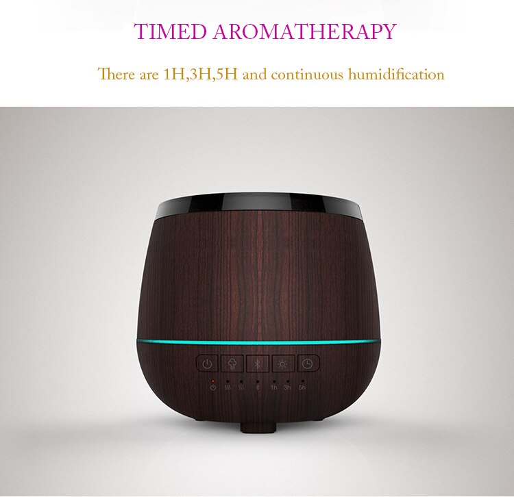 Aromatherapy Essential Oil Diffuser with Music Player 4 Colors LED