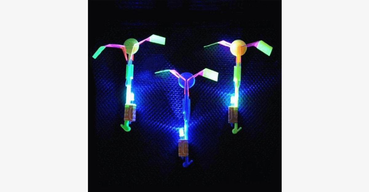 Arrow Helicopter Flying Toy With Led For Children Outdoor Entertainment Pack Of