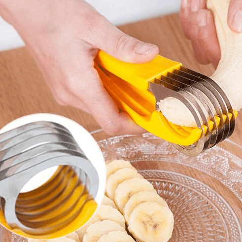 Banana Slicer Stainless Steel Fruit Sausage Slicer Cutter