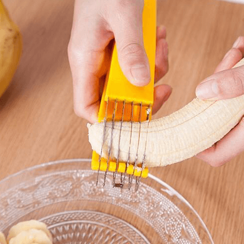 Banana Slicer Stainless Steel Fruit Sausage Slicer Cutter