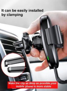 Baseus Car Mount Qi Fast Wireless Charger