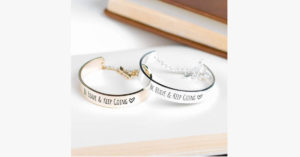 Be Brave Keep Going Engraved Bangle