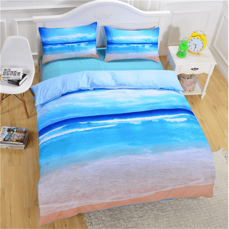 Bedding With Duvet Cover Sheet And Pillow Case Cover