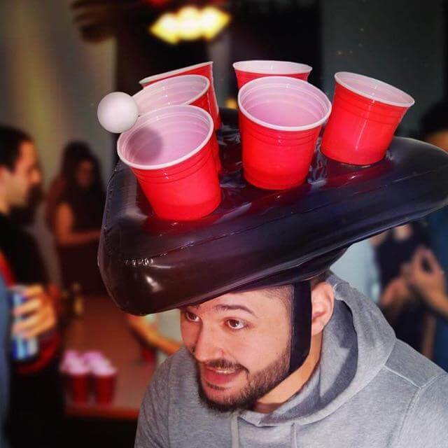 Beer Pong Hat Inflatable Floating Beer Pong Pool Party Game Supplies