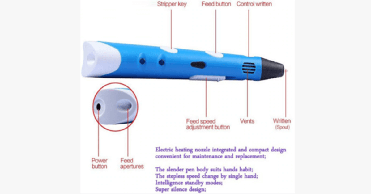 Best 3D Printer Pen For Children With Different Color Pla Filament