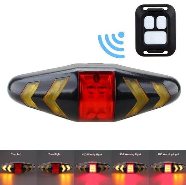 Bicycle Turn Signals Bike Rc Wireless Taillight Safety Rear Light