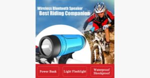Bicycle Waterproof Bluetooth Speaker With Led Light