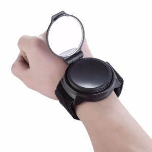 Bicycle Wrist Rear View Mirror 360 Rotating Safety Mirror