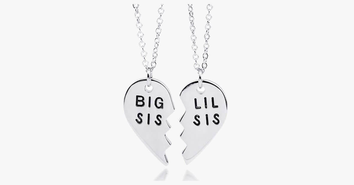 Big Sis Lil Sis Pendant Set