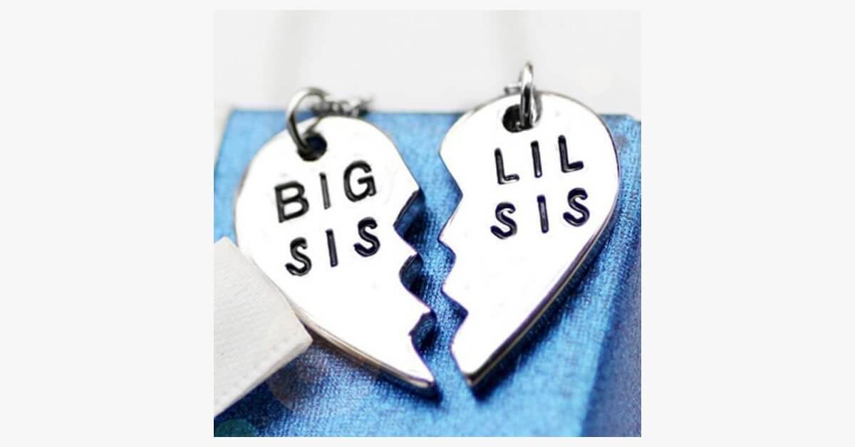 Big Sis Lil Sis Pendant Set