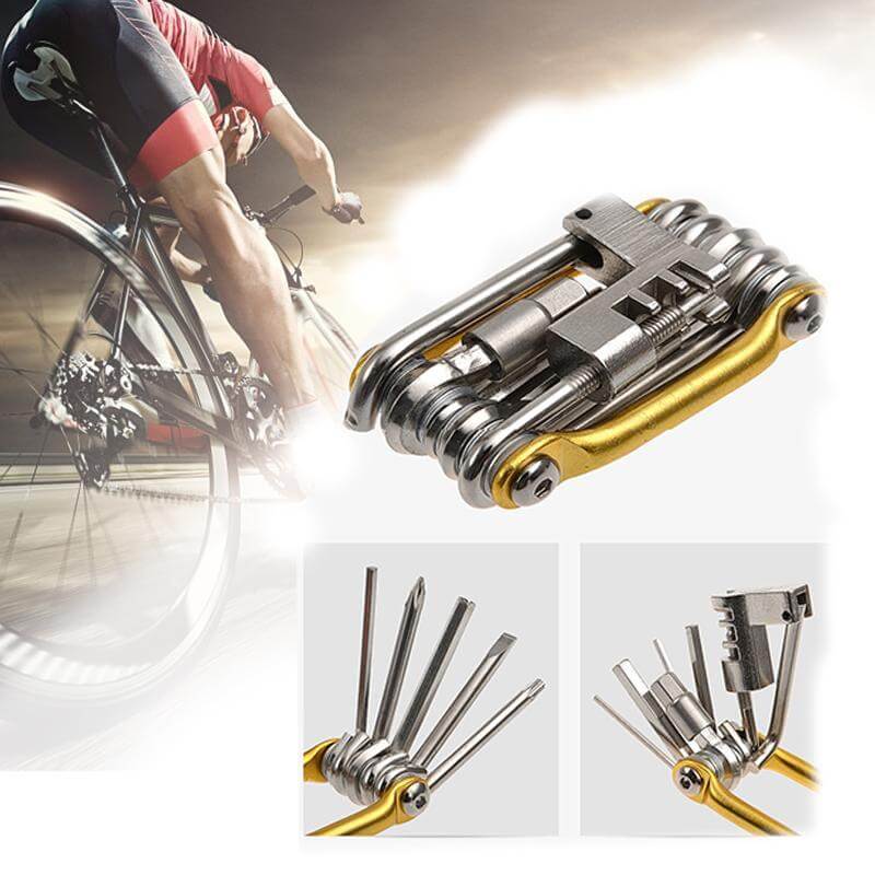 Bike Repair Multi Tools Cycling Repair Folding Tool Set Kit