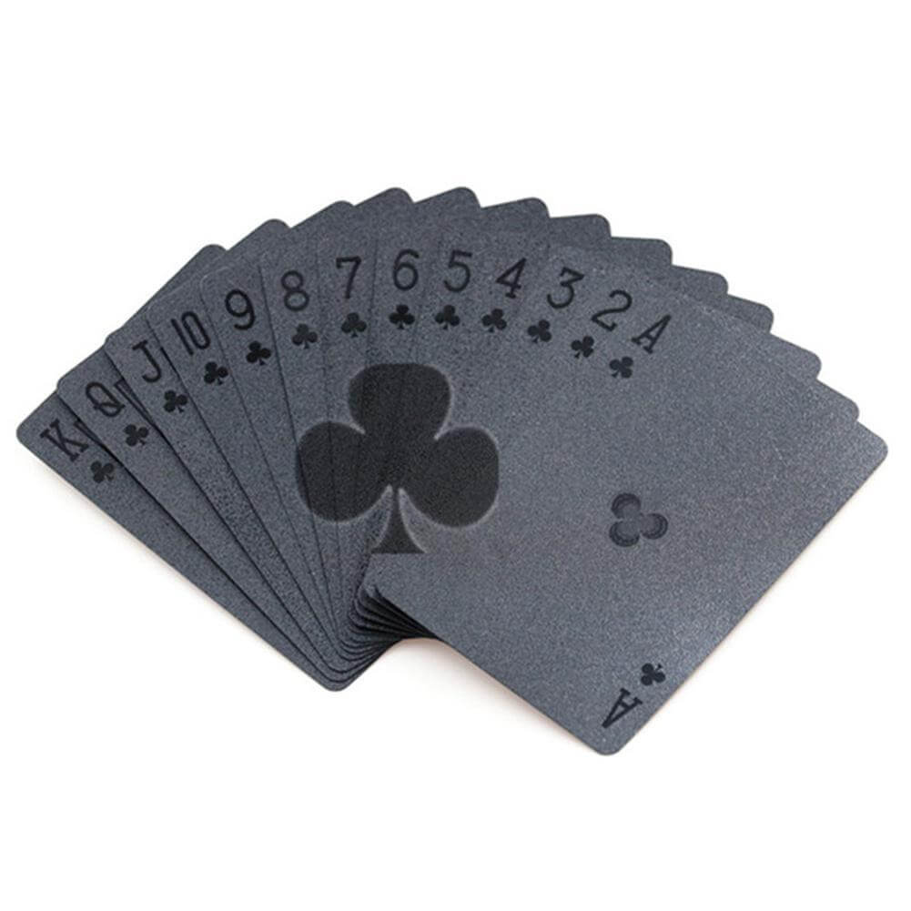 Black Playing Cards Matte Black Deck Cards Poker Unique Cards