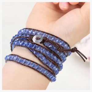 Blue Thunder Wrap Bracelet