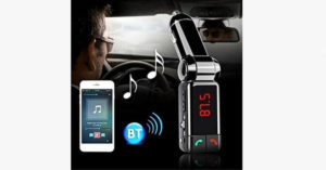 Bluetooth Car Adaptor Used For Hands Free Calls Listen To Music And Receive Audible Directions