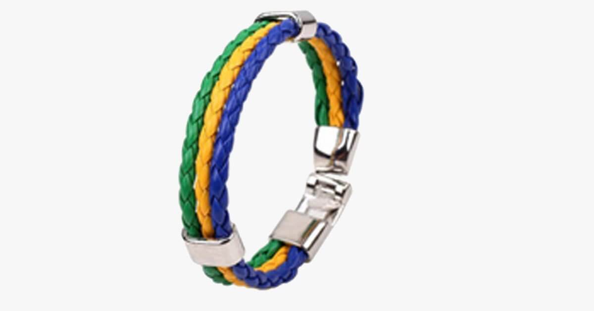 Brazil Flag Bracelet