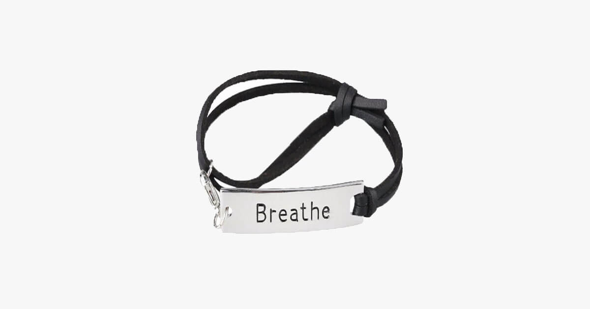 Breathe Leather Strap Bracelet