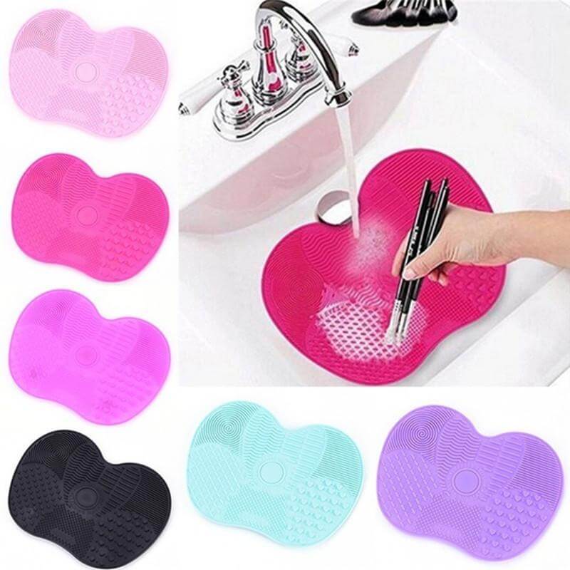 Brush Cleaning Mat Makeup Brush Cleaner Scrubber Pad Tool