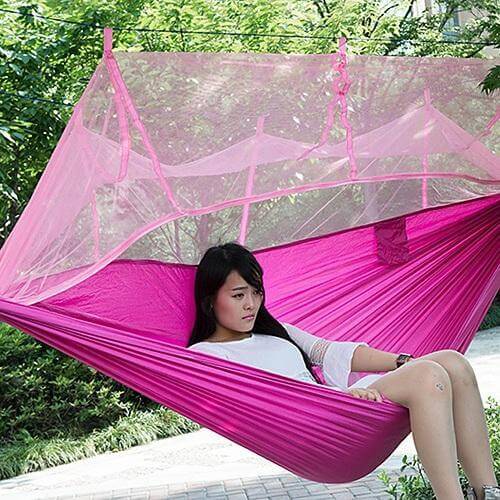 Camping Hammock Mosquito Bug Net Portable Backpacking Hammock