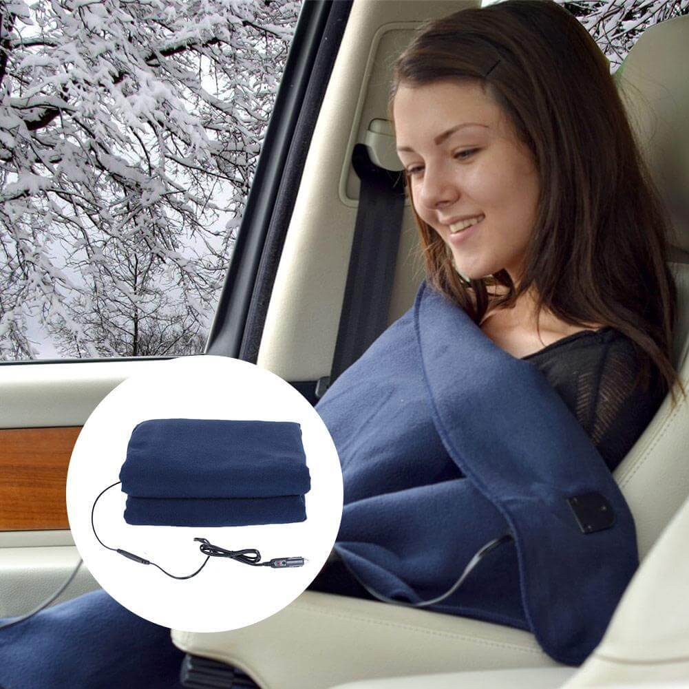 Car Blanket Electric Heated Car Blanket 12V Auto Heating Warmer