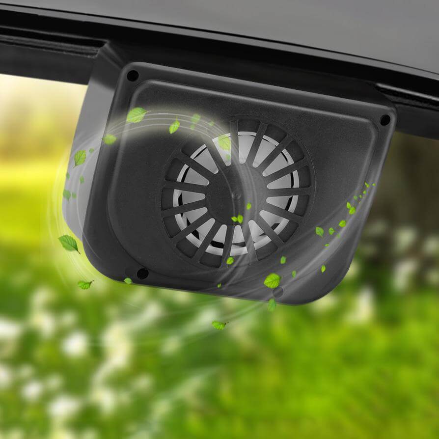 Car Solar Fan Auto Cool Window Ventilator Solar Powered Fan