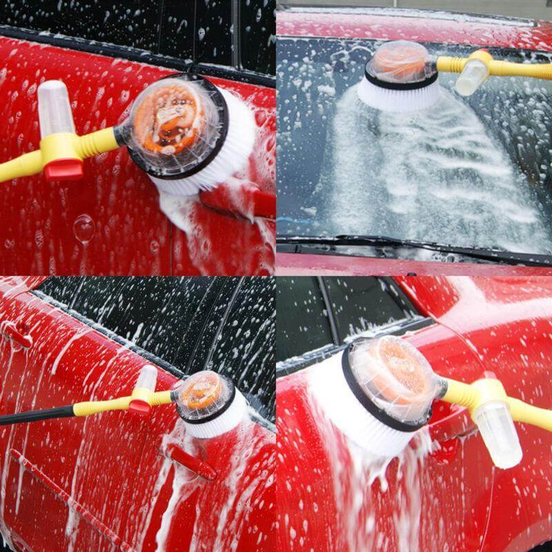 Car Wash Brush Spinning Rotating Car Foam Wash Brush Automatic