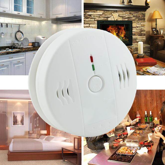 Carbon Monoxide Alarm Co Gas Smoke Sensor Detector Safety Alarm