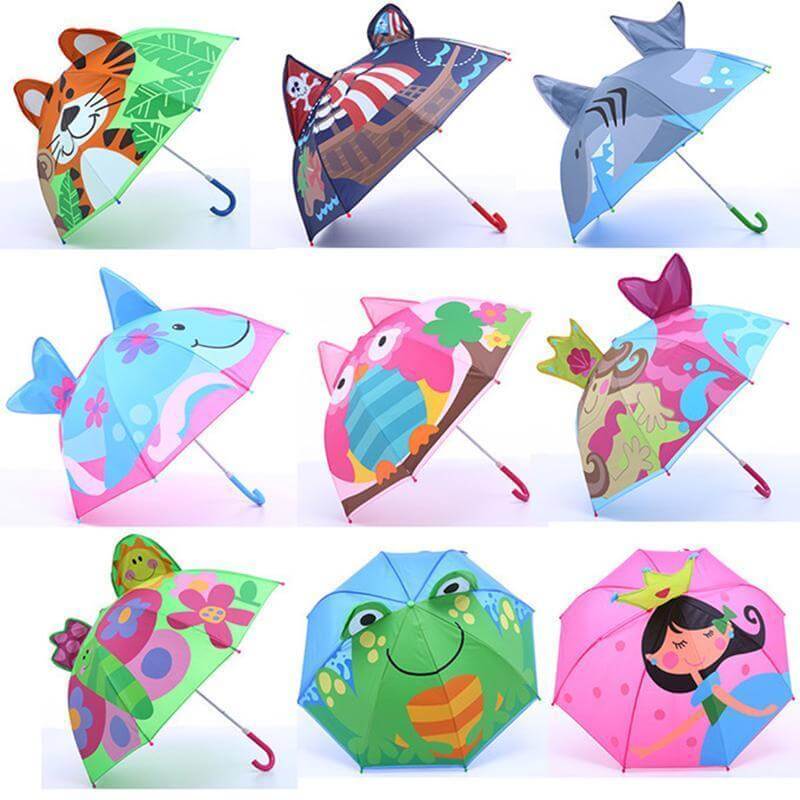 Cartoon Patterns Kids Paraguas Parasol
