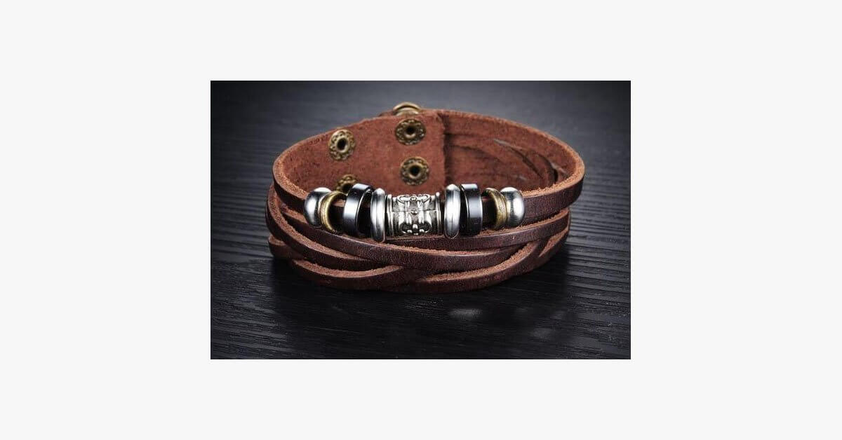 Charm Style Stainless Steel Button High Quality Mens Bracelet