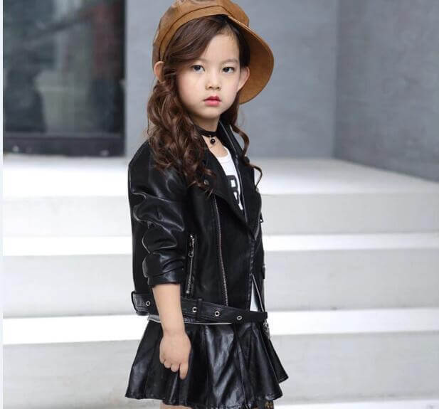 Childrens Faux Leather Jacket