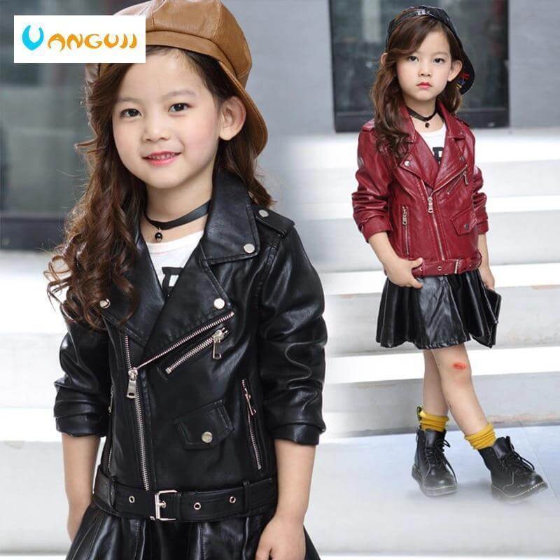Childrens Faux Leather Jacket