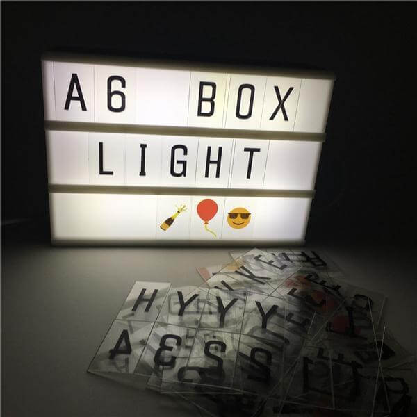 Cinema Light Box Letters Sign Light Up Box