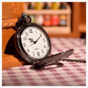 Classic Black Pocket Watch