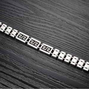 Classic Men Charm Link Chain Bracelet