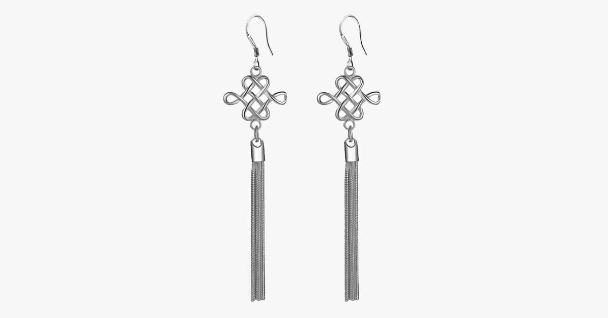 Classic Silver Tassle Earrings