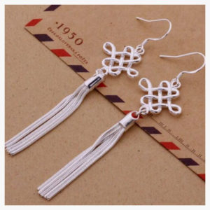 Classic Silver Tassle Earrings