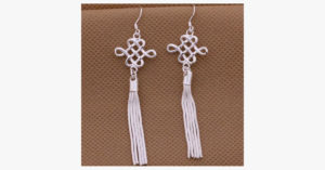 Classic Silver Tassle Earrings