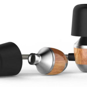 Classy Extra Bass Wood Earbuds With Mic