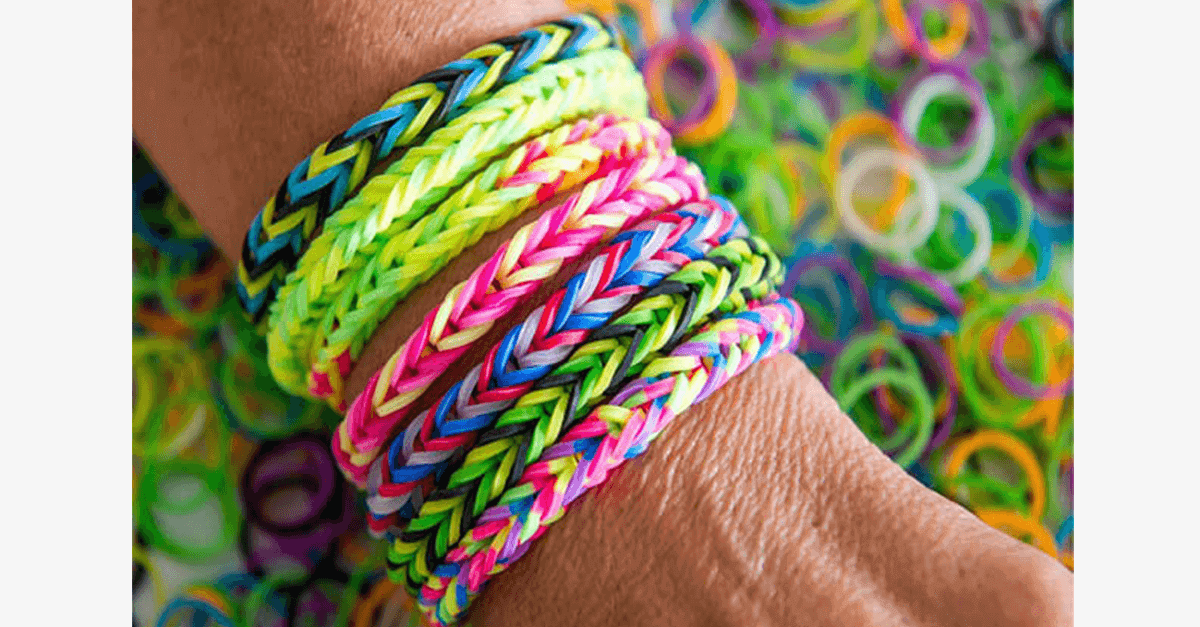 Colorful Loom Bands 600 Pieces Of Vibrant Hues