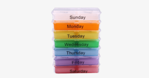 Compact Weekly Pill Organizer