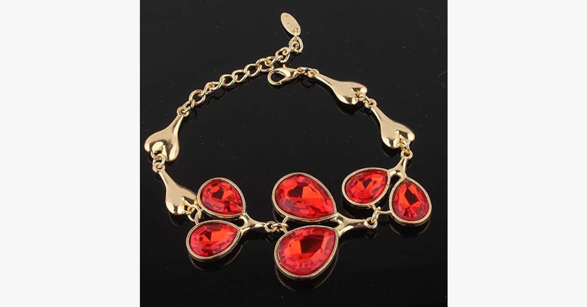 Copy Of Bold Floral Garnet Set