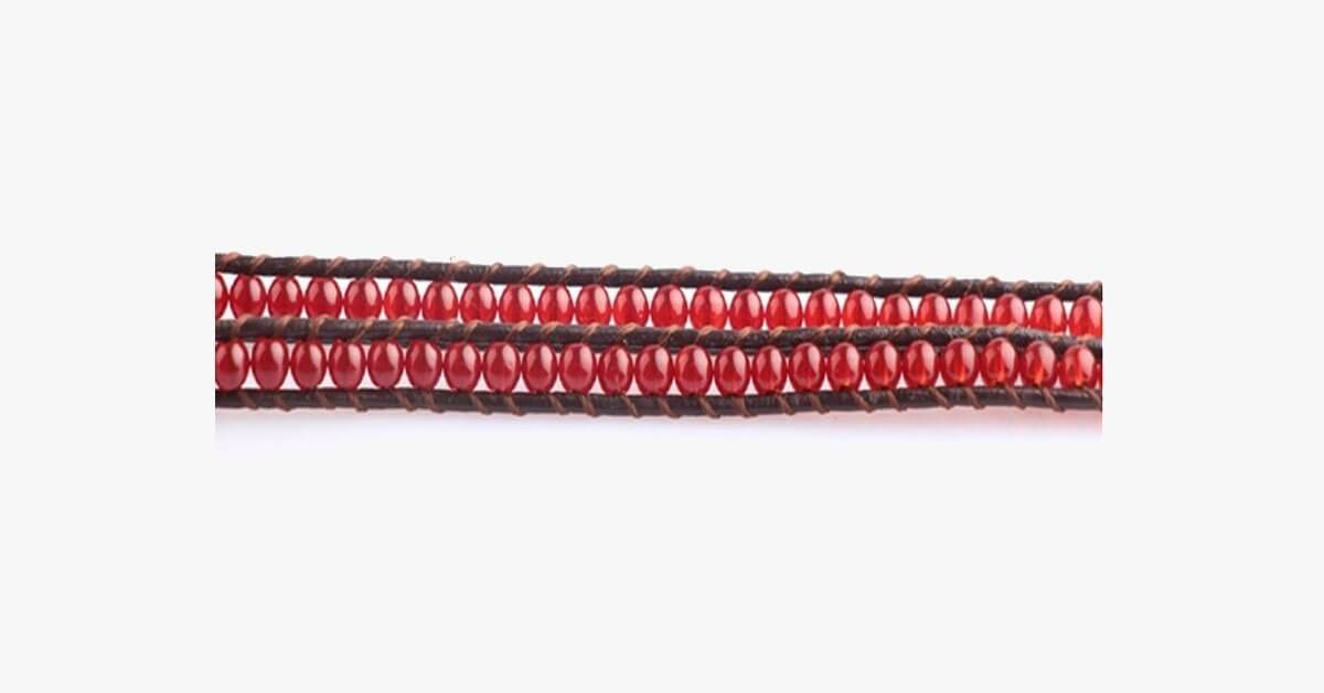 Copy Of Cherry Red Wrap Bracelet