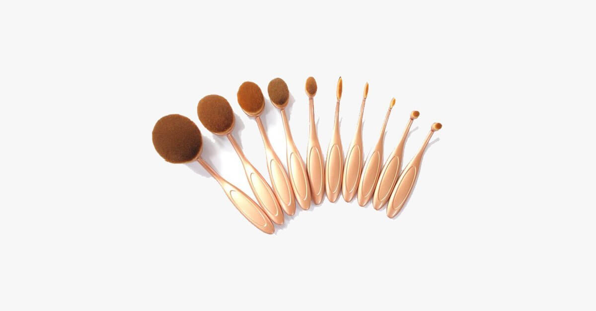 Copy Of The Midas Touch 10 Piece Oval Brush Set