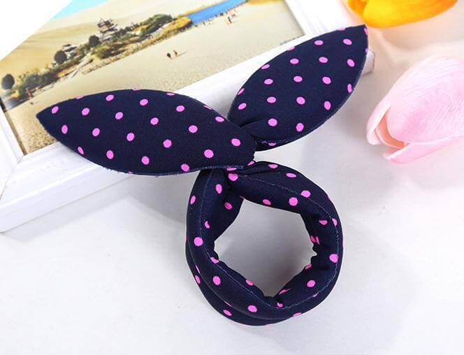 Cotton Fabric Bun Wrap To Make Cute Knot With Bunny Ears
