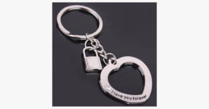Couples Key And Lock Keychain